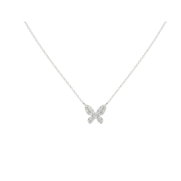 Item | Buy Katie Butterfly Moissanite Necklace in 925 Sterling Silver | SPOP Enterprise Global